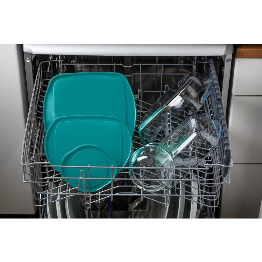 Pyrex Cook And Store Glazen Schaal Met Deksel 2.5L Groen/Transparant