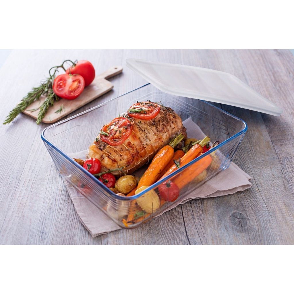 Pyrex Cook &Amp; Freeze Classic Glazen Ovenschalen 1.5+2.6L Transparant