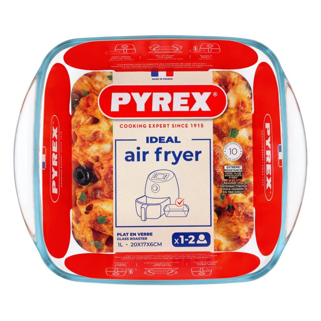 Pyrex Airfryer Glazen Ovenschaal 20X17X6 Cm