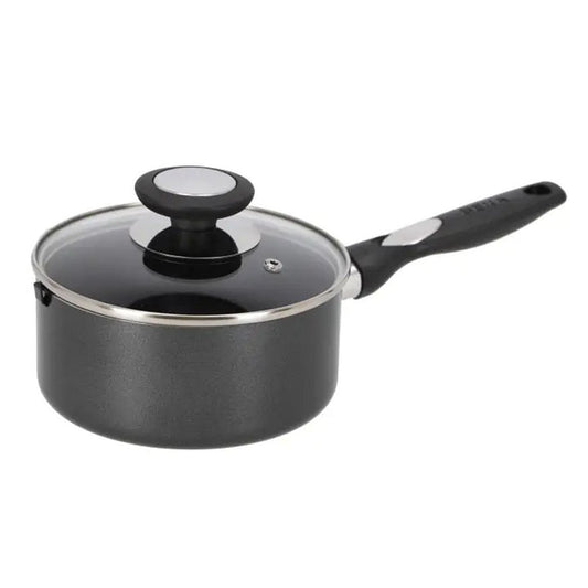 Beka Pro Induc Steelpan Met Glazen Deksel 16 Cm Zwart