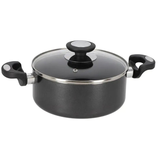 Beka Pro Induc Kookpan Met Glazen Deksel 20 Cm Zwart