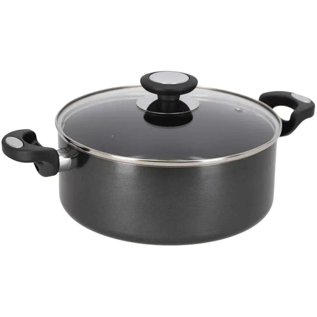 Beka Pro Induc Kookpan Met Glazen Deksel 24 Cm Zwart