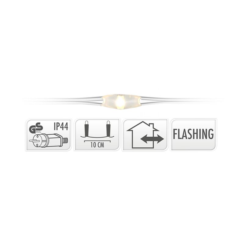 Cascadeverlichting Zilverdraad 300 Led Lampjes - Met Flash-Functie