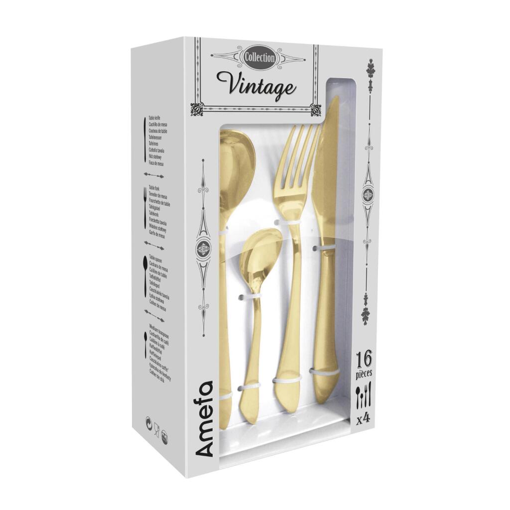 Amefa Vintage Collection Bestekset 16-Delig Champagne