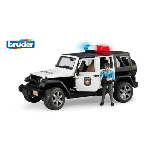 Bruder 02526 Wrangler Politiejeep + Licht En Geluid 1:16