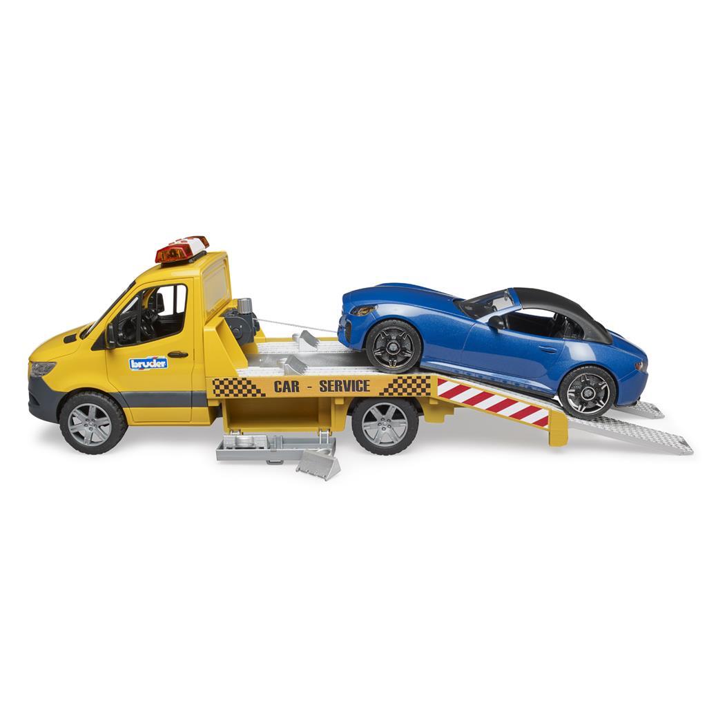Bruder 02675 Mercedes Benz Sprinter Autotransporter En Roadster + Licht En Geluid