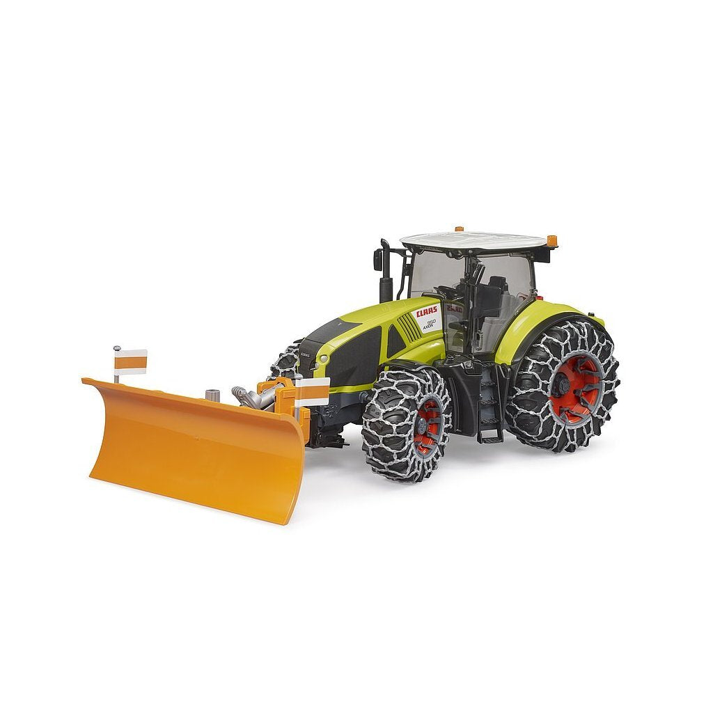 Bruder 03018 Claas Axion 950 + Sneeuwkettingen En Sneeuwschuiver