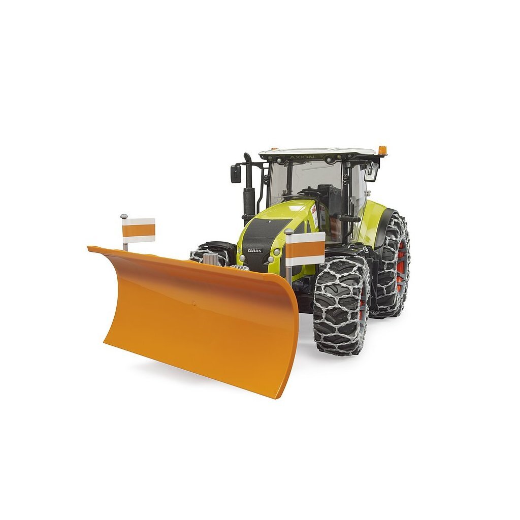 Bruder 03018 Claas Axion 950 + Sneeuwkettingen En Sneeuwschuiver