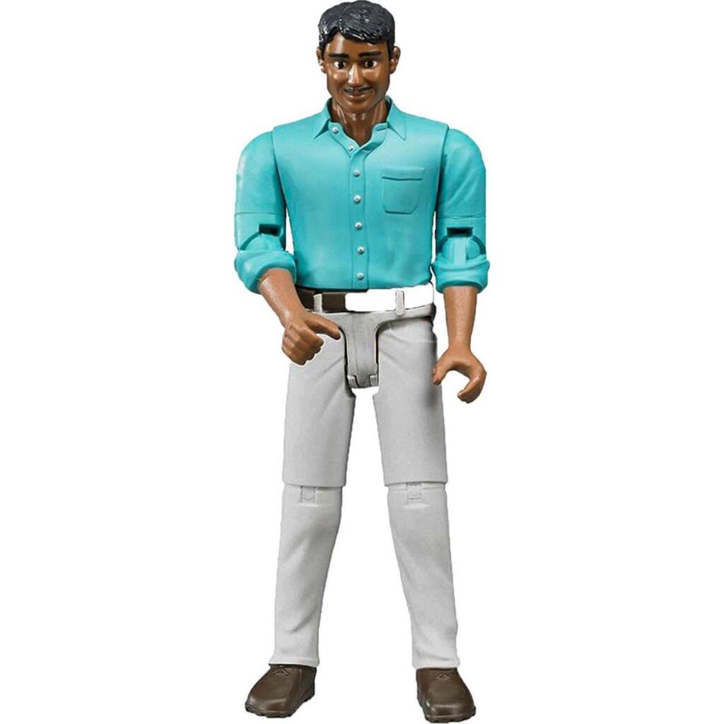Bruder 60003 Bworld Figuur Man Witte Broek