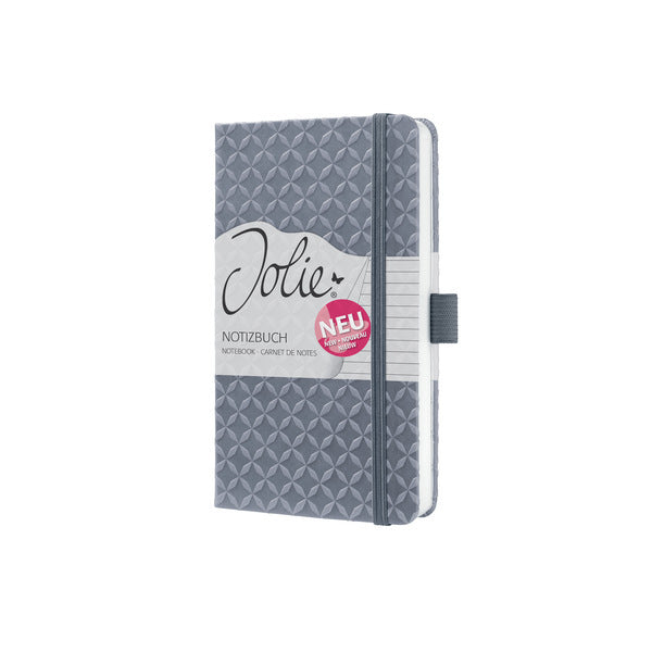 Sigel Si-Jn126 Notitieboek Jolie Flair A6 Hardcover Gelinieerd Gletsjer Grijs 174 Blz 80G