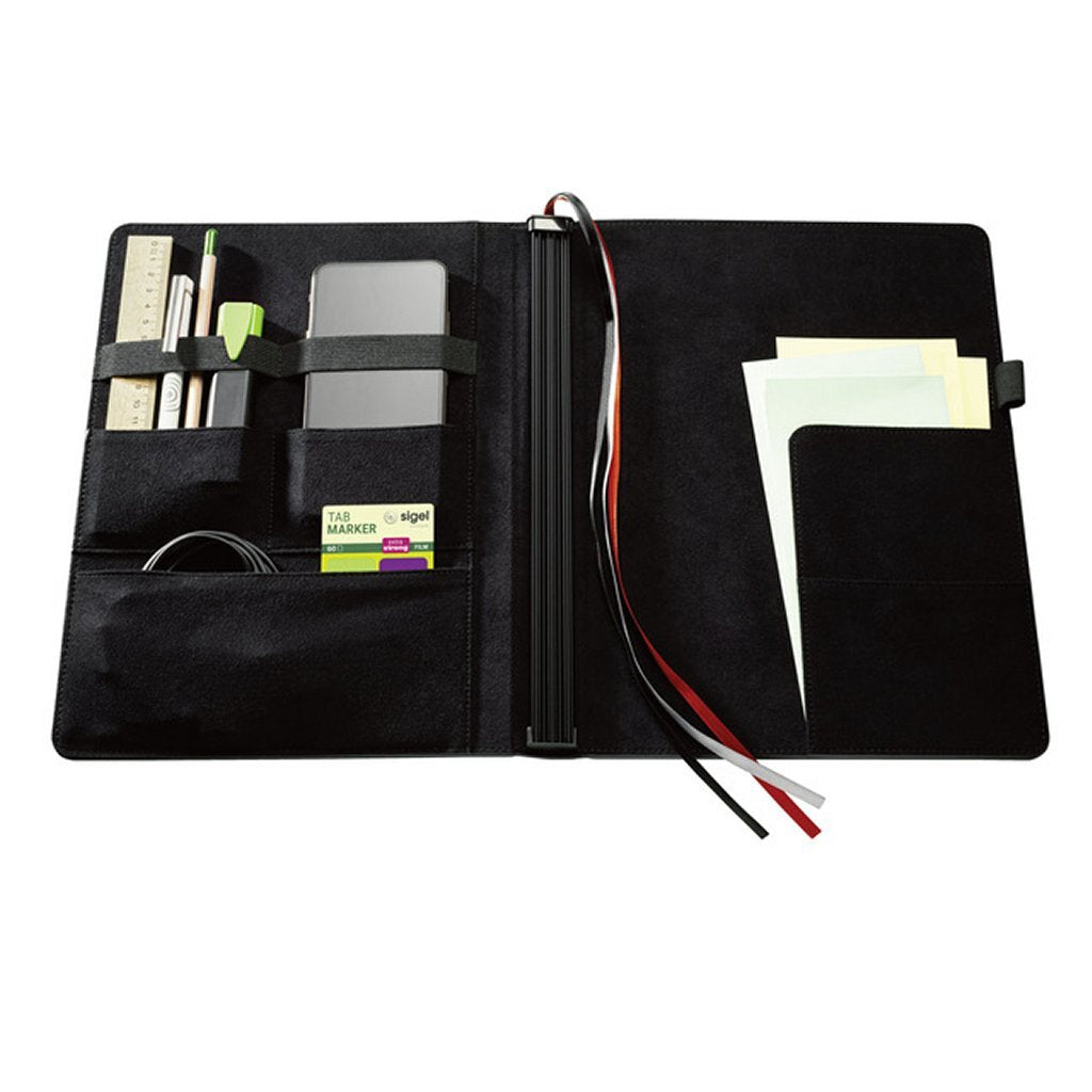 Sigel Si-Cf130 Conceptum Flex Business Organiser A4 Zwart/Kunstleer + 3 Schriften