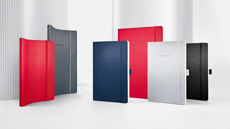 Sigel Si-Co315 Notitieboek Conceptum Pure Softcover A4 Rood Gelinieerd