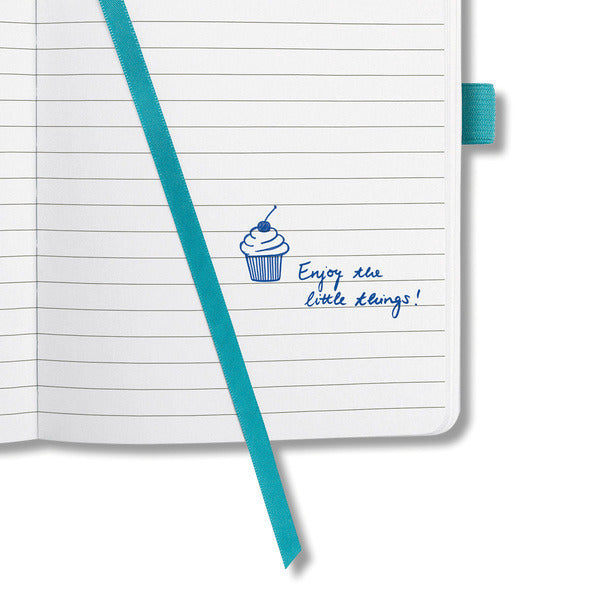 Sigel Si-Jn103 Notitieboek Jolie Flair A5 Hardcover Gelinieerd Aqua Groen