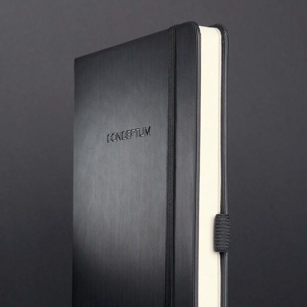 Sigel Si-Co116 Notitieboek Conceptum Pure Hardcover A4+ Zwart Gelinieerd