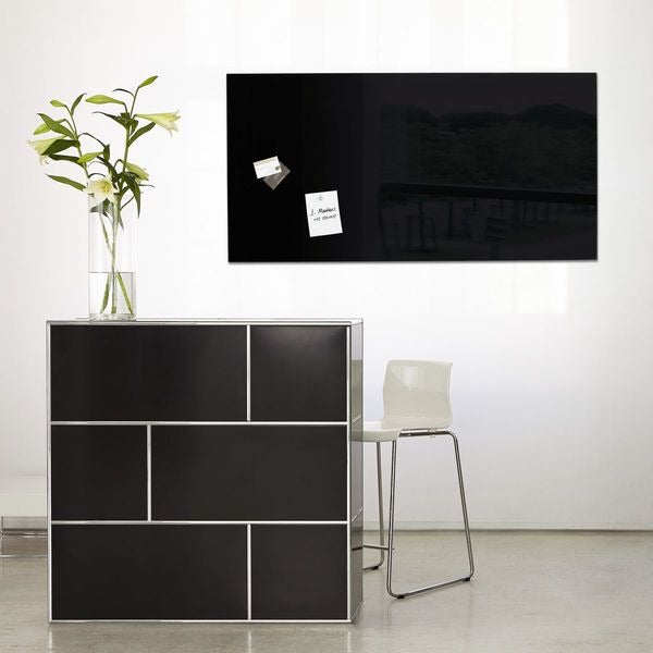 Sigel Si-Gl145 Glasmagneetbord Artverum 910X460X15Mm Zwart