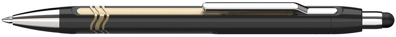 Schneider S-138703 Balpen Epsilon Touch Blauwschrijvend, Huls Zwart/Goud