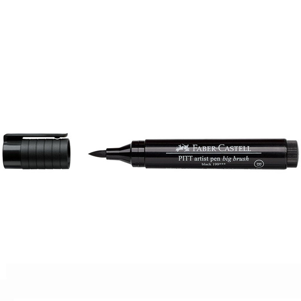Faber Castell Fc-167699 Artist Pen Big Brush Black 199 4 Stuks
