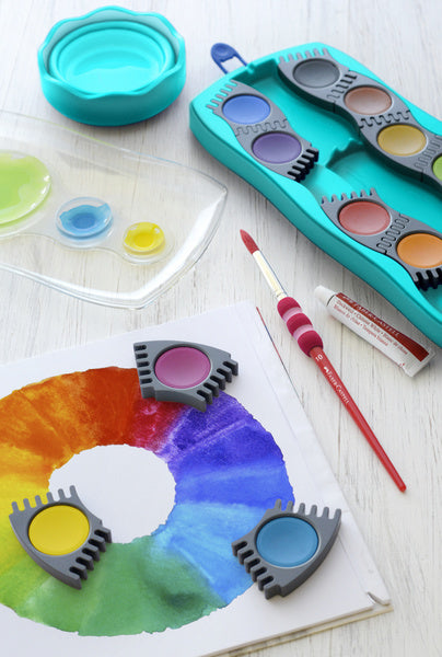 Faber Castell Fc-125003 Waterverfdoos 12 Kleuren + 1 Tube Verf Wit