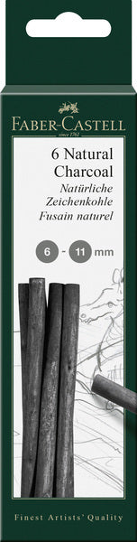 Faber Castell Fc-129398 Houtskool Pitt Monochrome 6-11 Mm