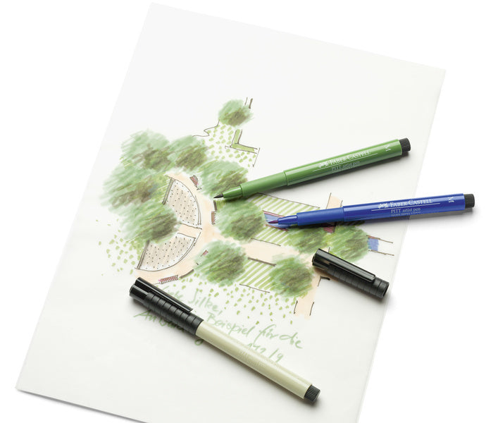 Faber Castell Fc-167132 Tekenstift Pitt Artist Pen Manga 4-Delig Etui Black