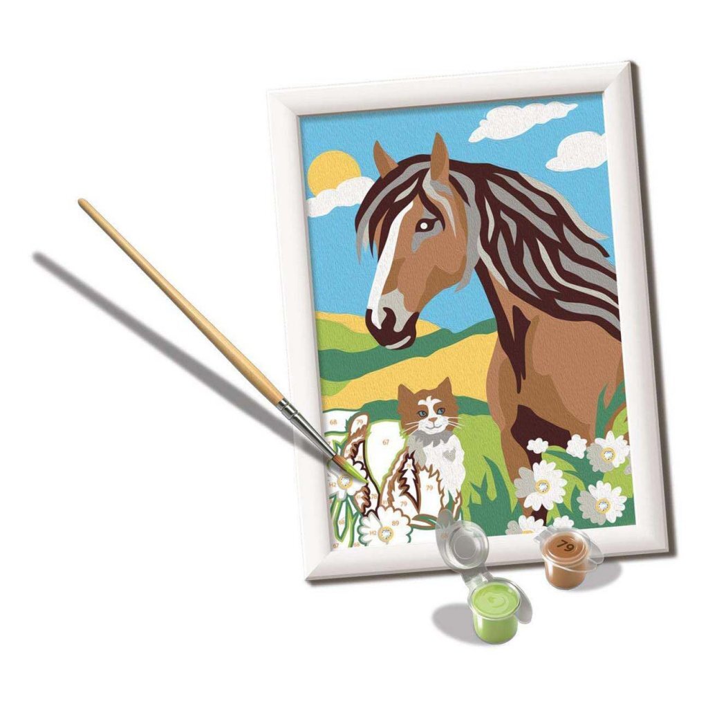 Ravensburger Creart Schilderen Op Nummer Paard En Poesje