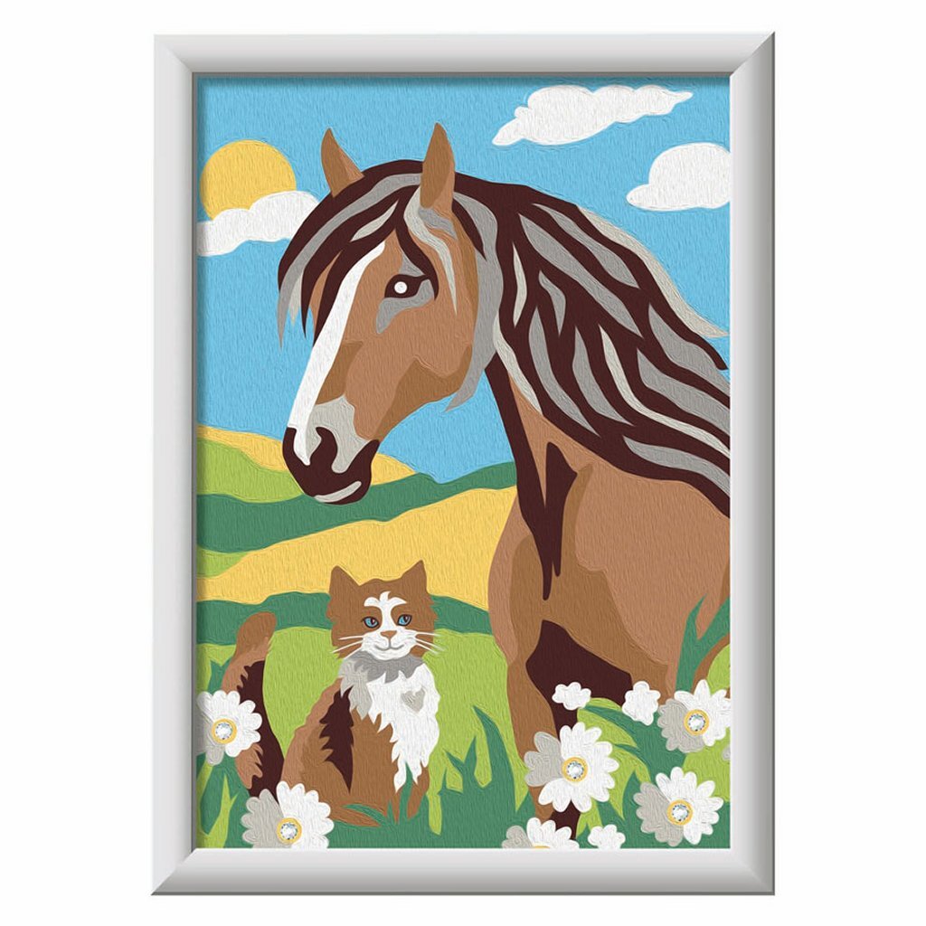 Ravensburger Creart Schilderen Op Nummer Paard En Poesje