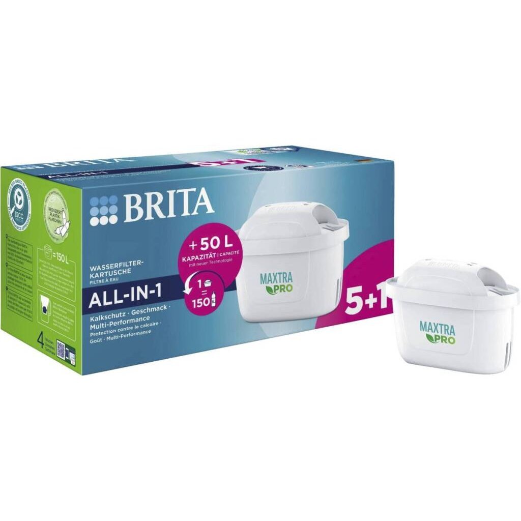 Brita Maxtra Pro All-In-1 Waterfilterpatronen 6 Stuks