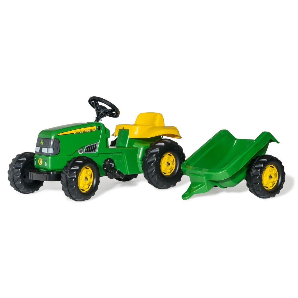 Rolly Toys  012190 Rollykid John Deere Tractor + Aanhanger
