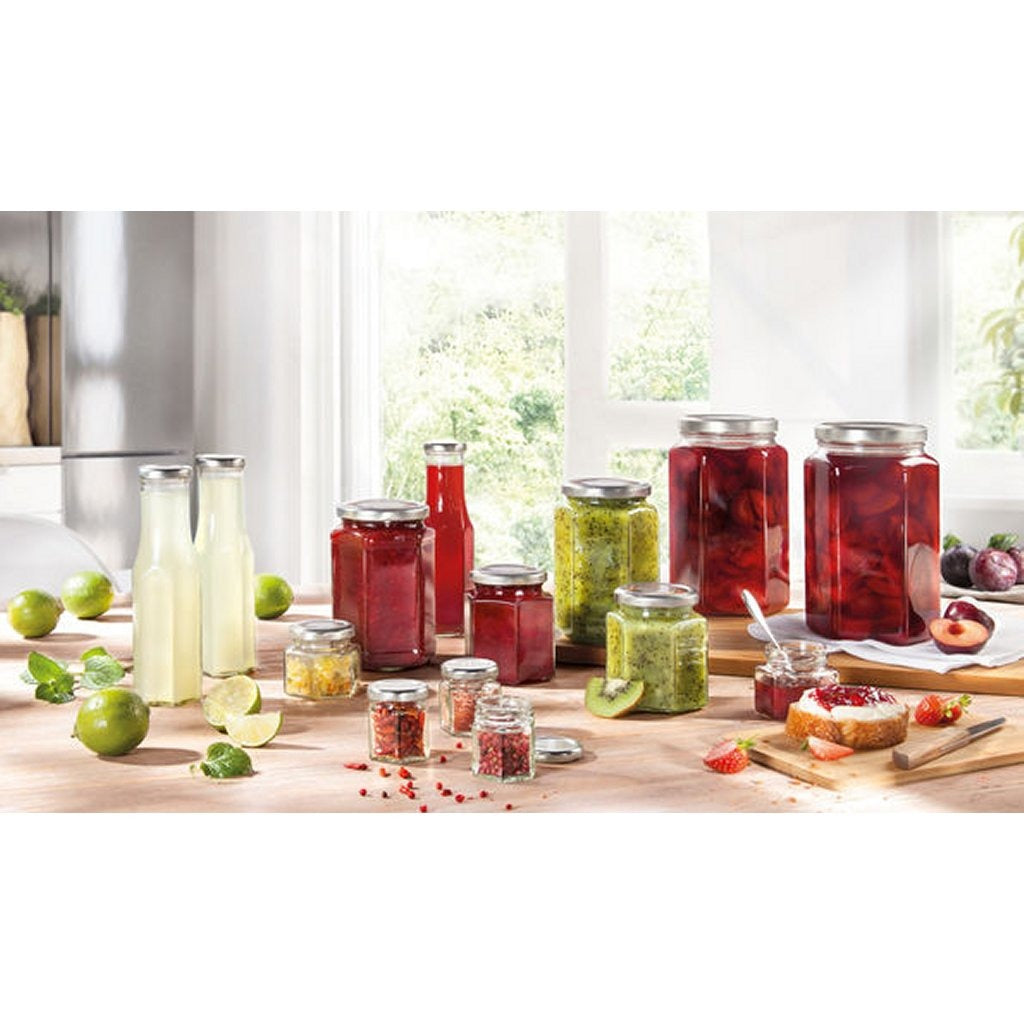 Leifheit 3211 Jampot Zeshoekig 770 Ml Glas/Zilver