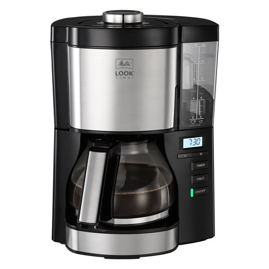 Melitta 1025-08 Look Timer Koffiezetapparaat Zwart/Rvs