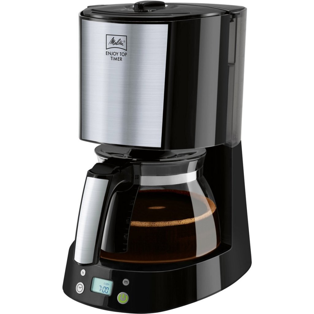 Melitta 1017-11 Enjoy Top Timer Koffiezetapparaat Zwart/Rvs