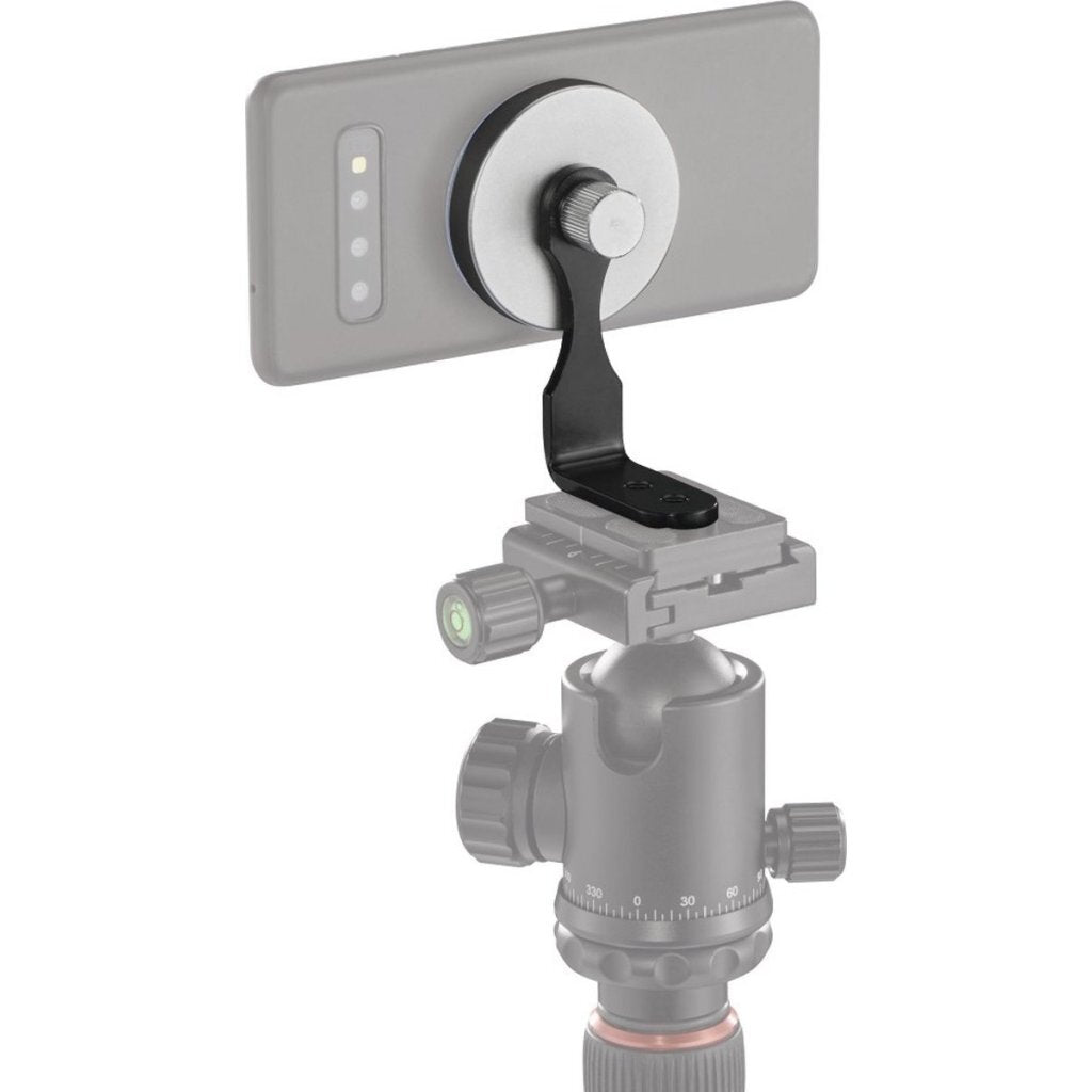 Hama Driepoot Mobiele Telefoonhouder Puck Magnetisch Universeel Zwart/Metallic