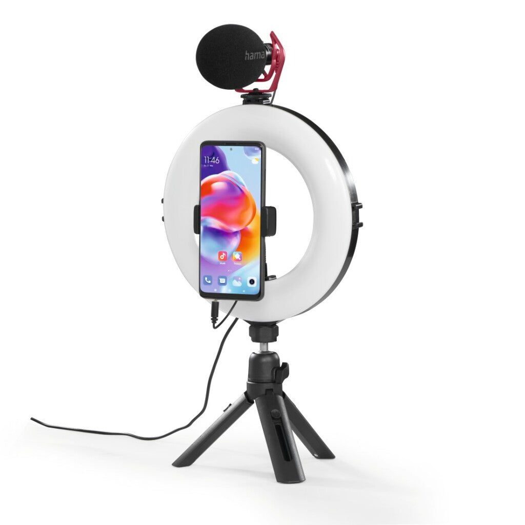 Hama Led-Ringlamp Spotlight Smart 80 Ii Set Voor Smartphone
