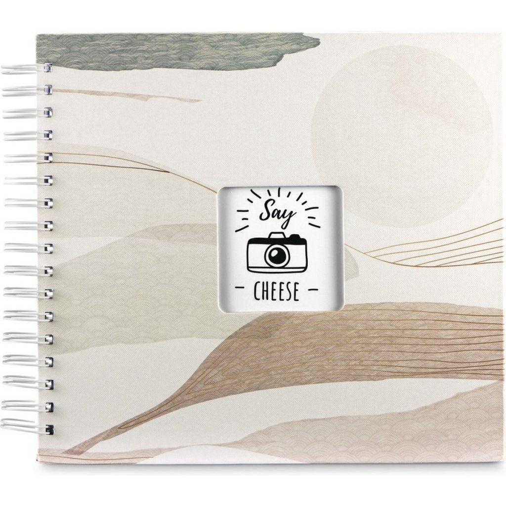 Hama Foto Spiraalalbum Say Cheese Watercolor 28X24 Cm 50 Witte Pagina'S Taupe