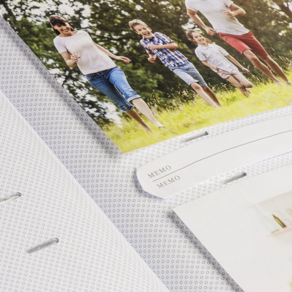 Hama Memo Fotoalbum Pepples Voor 200 Foto'S Van 10X15 Cm Blauw/Wit