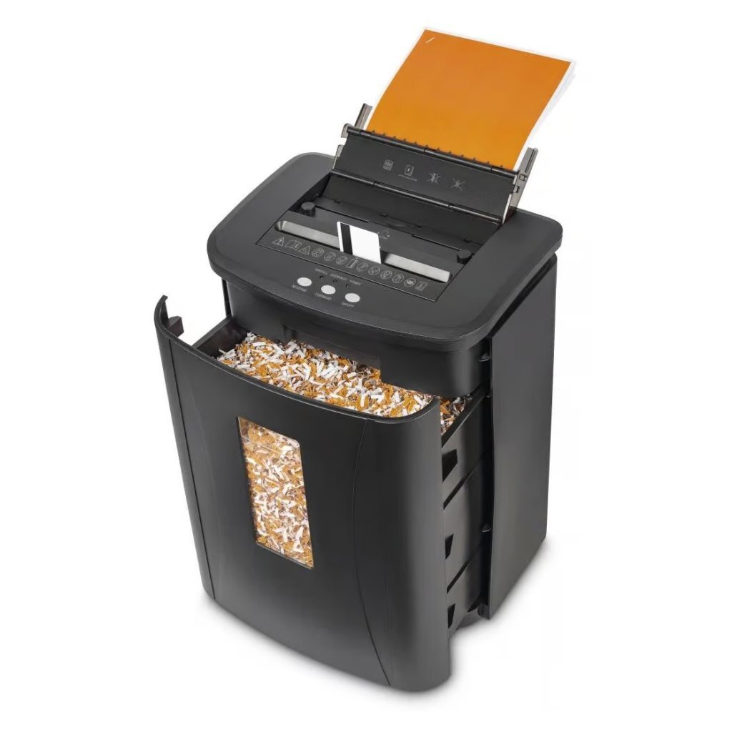 Hama Safe Auto M1200 Papiervernietiger Met Veiligheidsniveau P4 T4 E3 Zwart