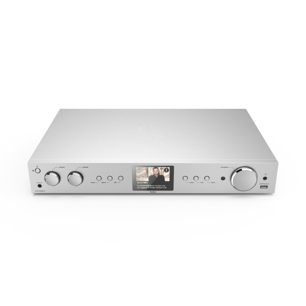 Hama Hifi-Tuner Dit2105Sbtx Dab+/Internetradio/Bluetooth&Reg; Rx & Tx/App Zilver