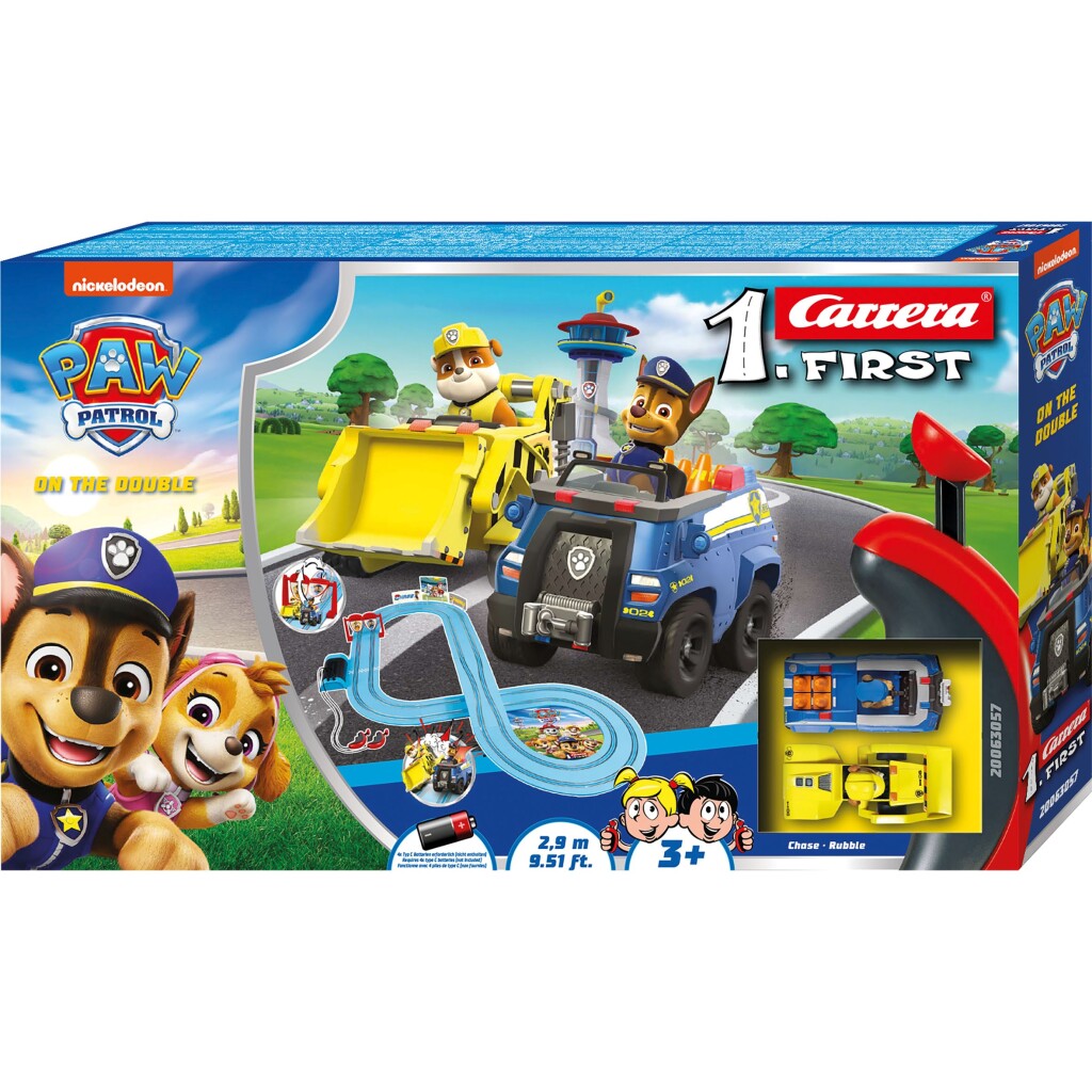 Carrera First Paw Patrol Double Racebaan 290 Cm