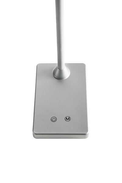 Alco Al-907-28 Bureaulamp Zilver Led 230V 6W Dimbaar 43Cm