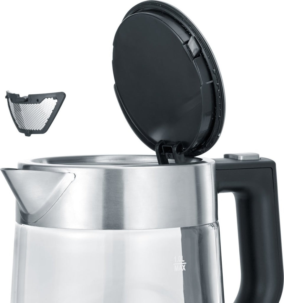 Severin Wk3468 Waterkoker Rvs/Glas 1L 2200W