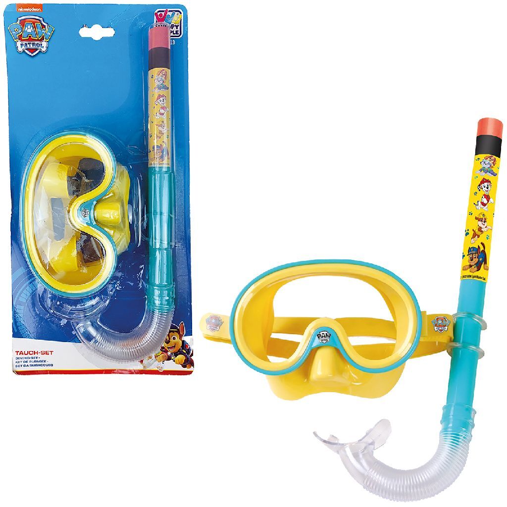 Paw Patrol Kinder Snorkelset Blauw/Geel Direct leverbaar