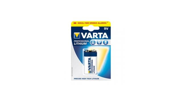 Varta 6122 Lithiumbatterij 9V Voor Rookmelders