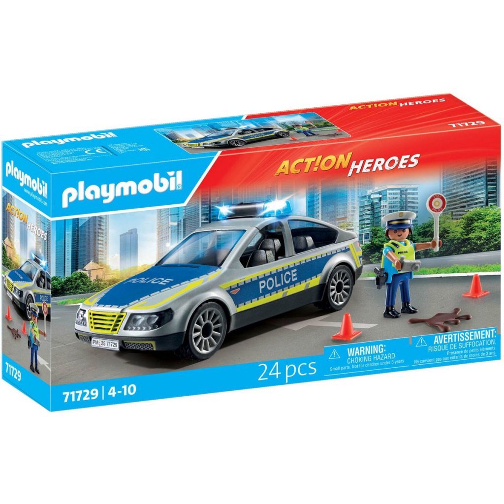 Playmobil 71729 Action Heroes Politie Patrouille Auto + Licht En Geluid