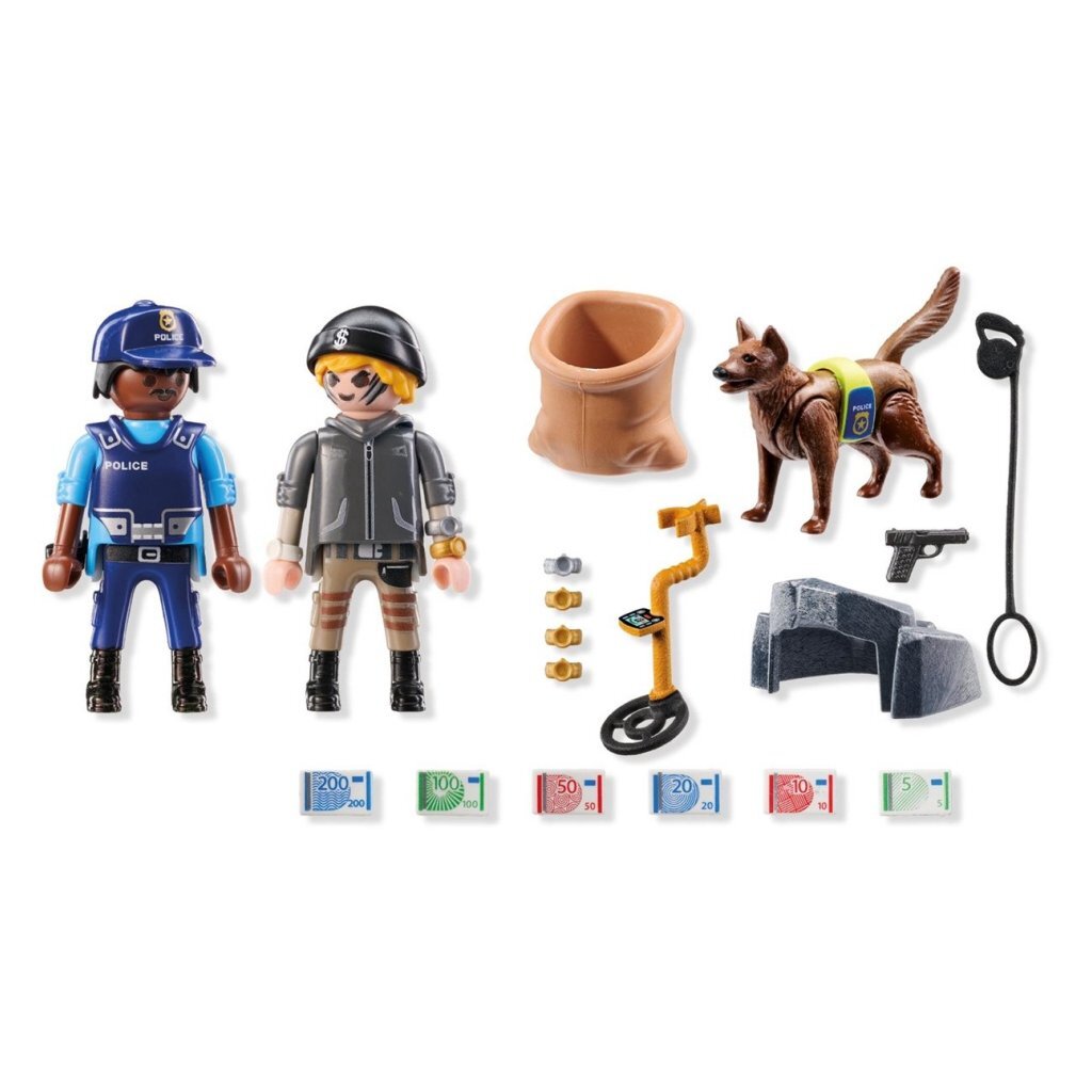 Playmobil 71731 Action Heroes Politiehond Met Boef