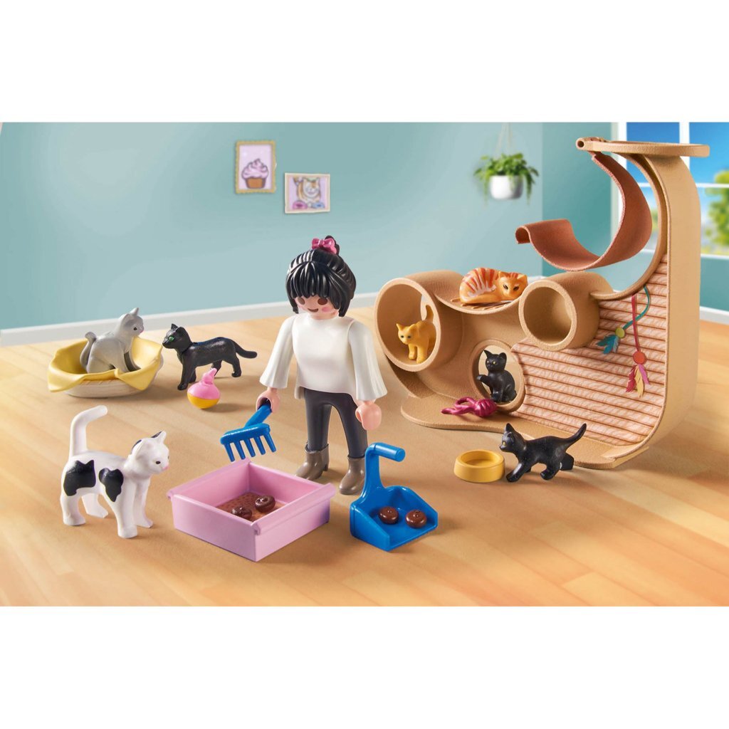 Playmobil 71744 My Life Kattencaf&Eacute;