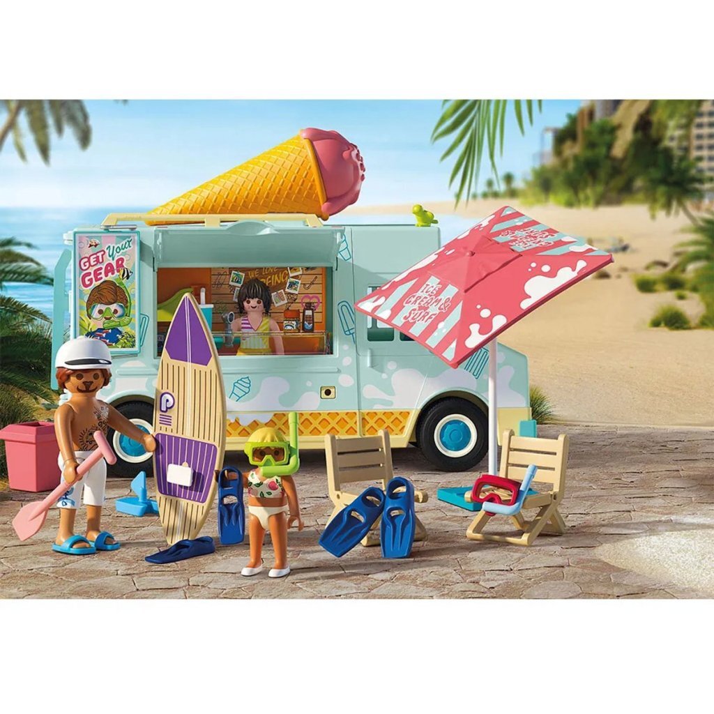 Playmobil 71904 My Life Ijscowagen Met Surfshop