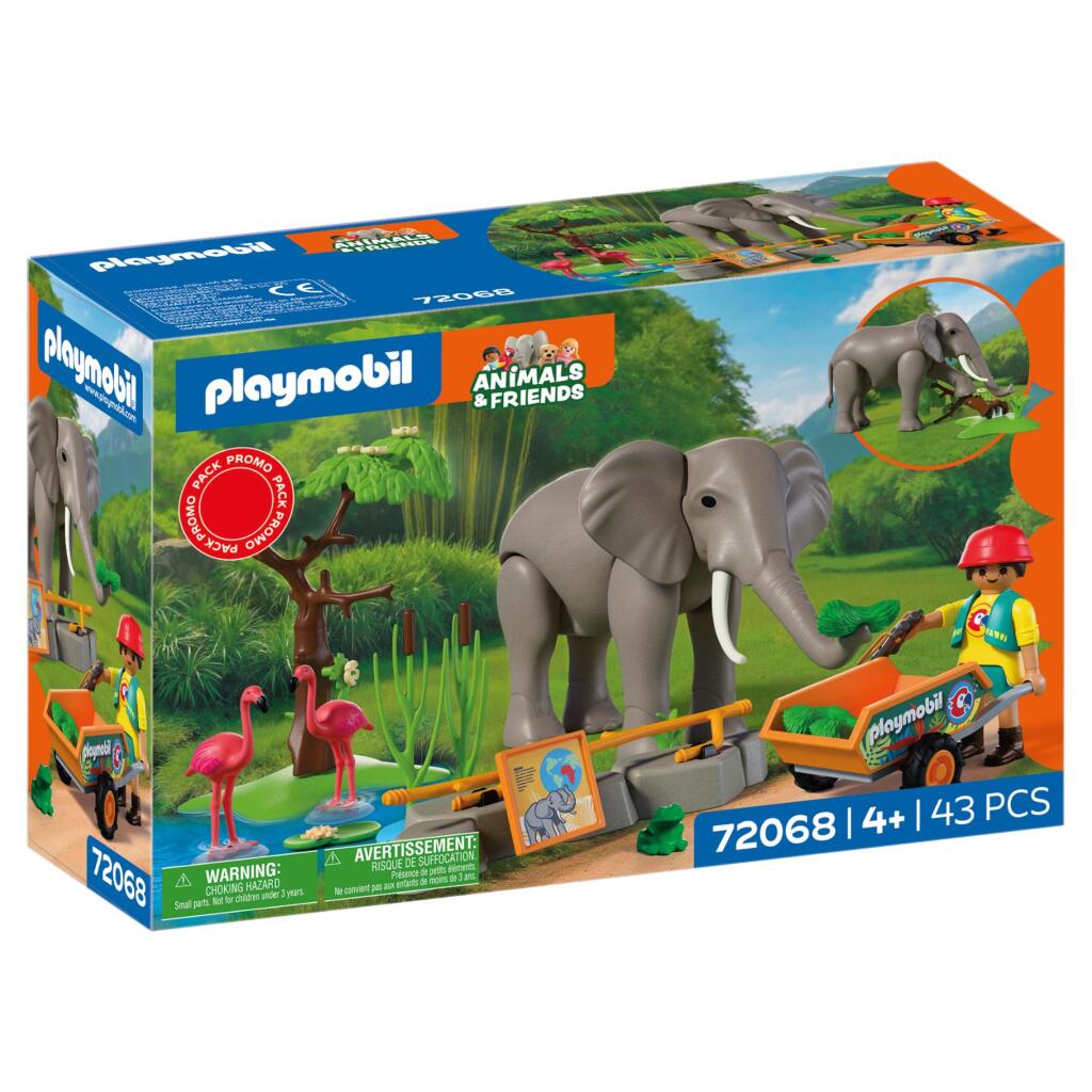 Playmobil 72068 Animals &Amp; Friends Olifant Met Dierenverzorger