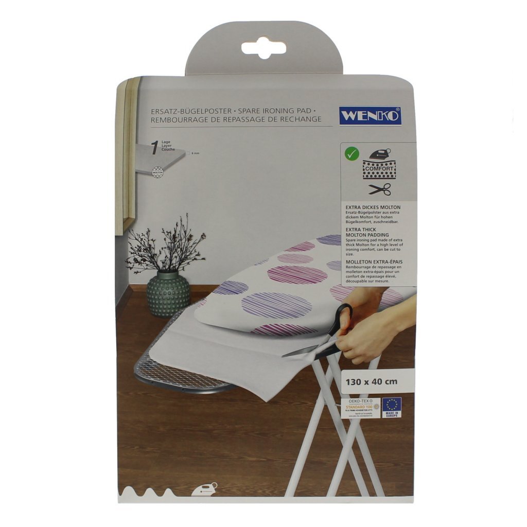 Wenko Vervangende Strijkplank Molton 130X40 Cm