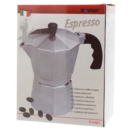 Scanpart Espressokan 6 Kops Aluminium