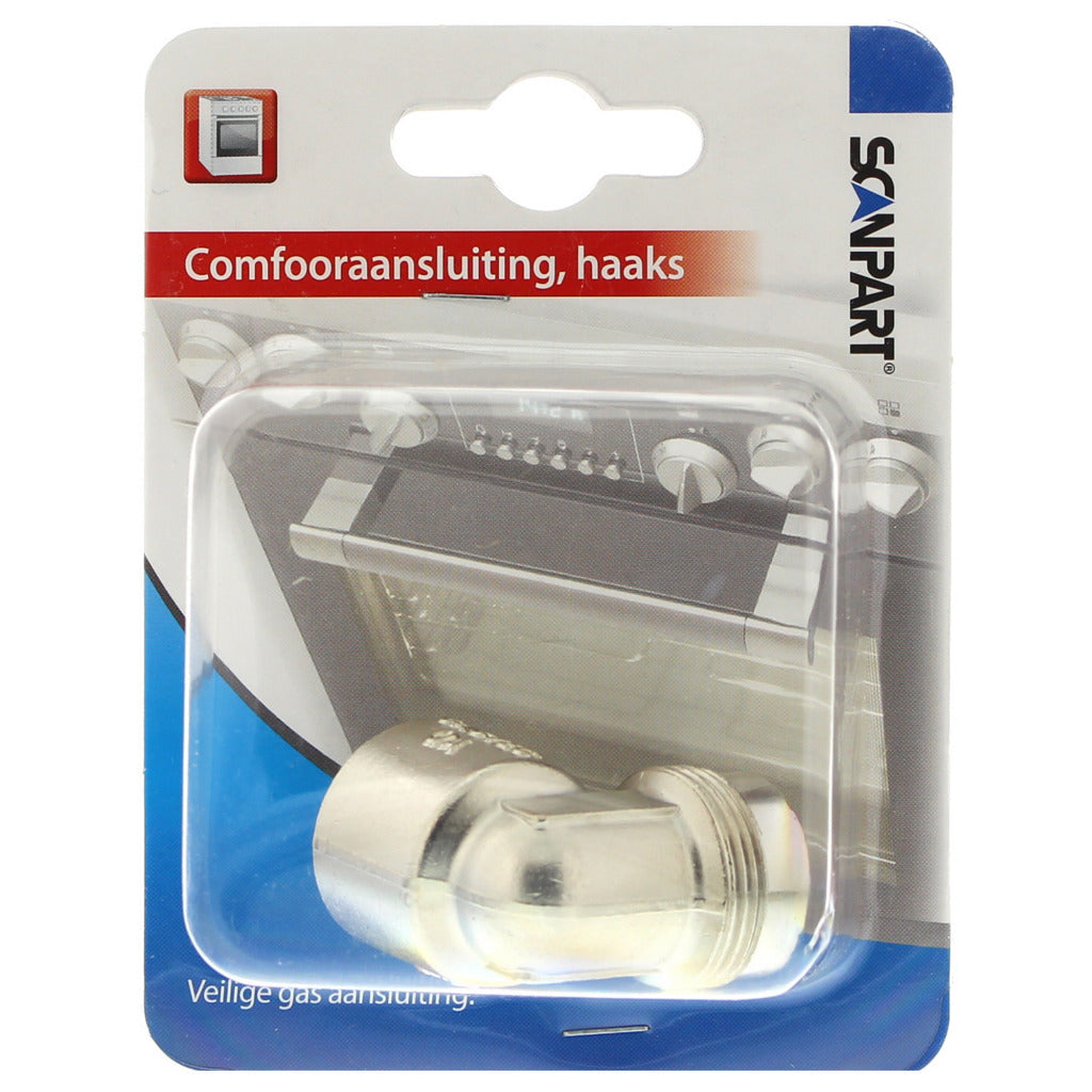 Scanpart Comfooraansluit. 1/2Inch Haaks